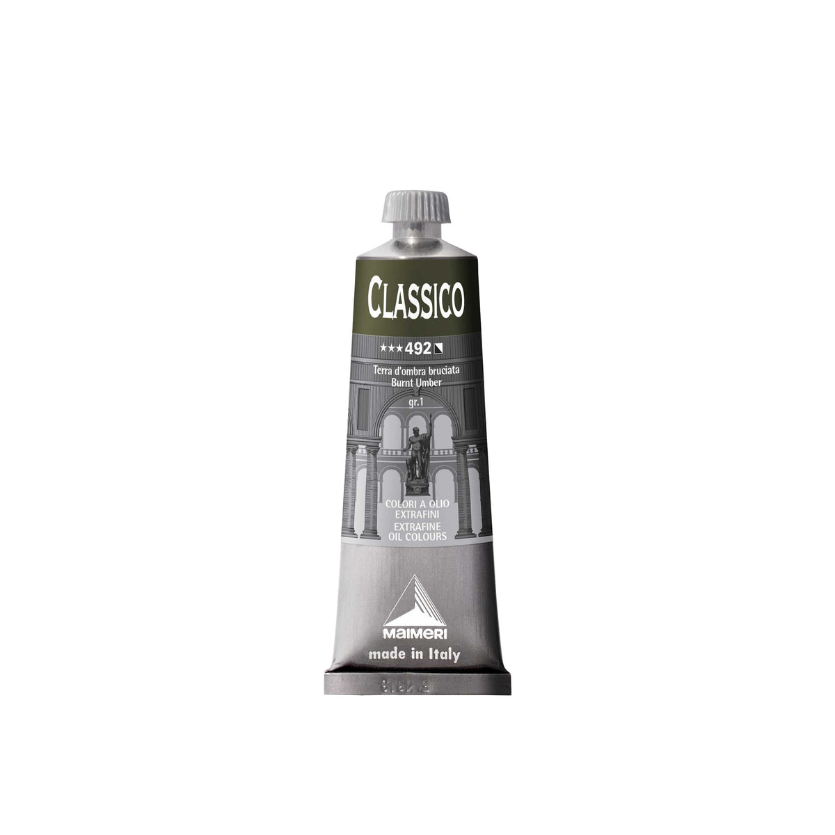 Farba olejna MAIMERI Classico - 60 ml | wybierz odcień – Umbra palona