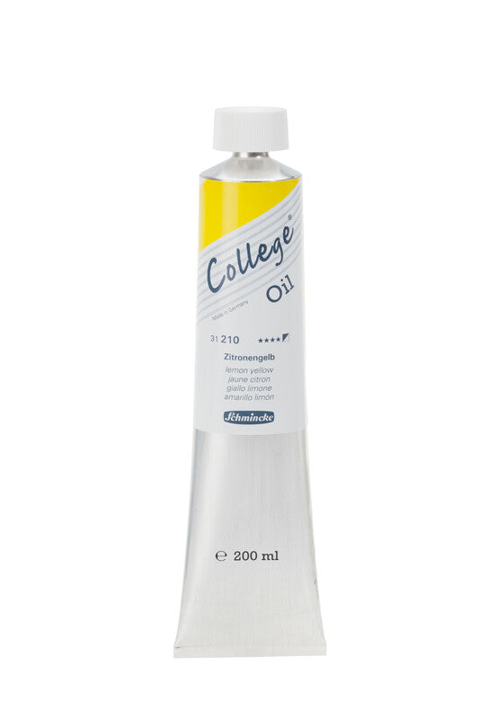 Farba olejna Schmincke College Oil 200 ml – 210 Żółcień cytrynowa