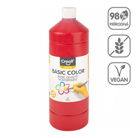 Farba plakatowa Creall, 1 000 ml – czerwony