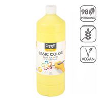 Farba plakatowa Creall, 1 000 ml – jasnożółty