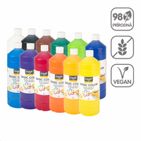 Farba plakatowa Creall, 1 000 ml, mix kolorów – 12 ×