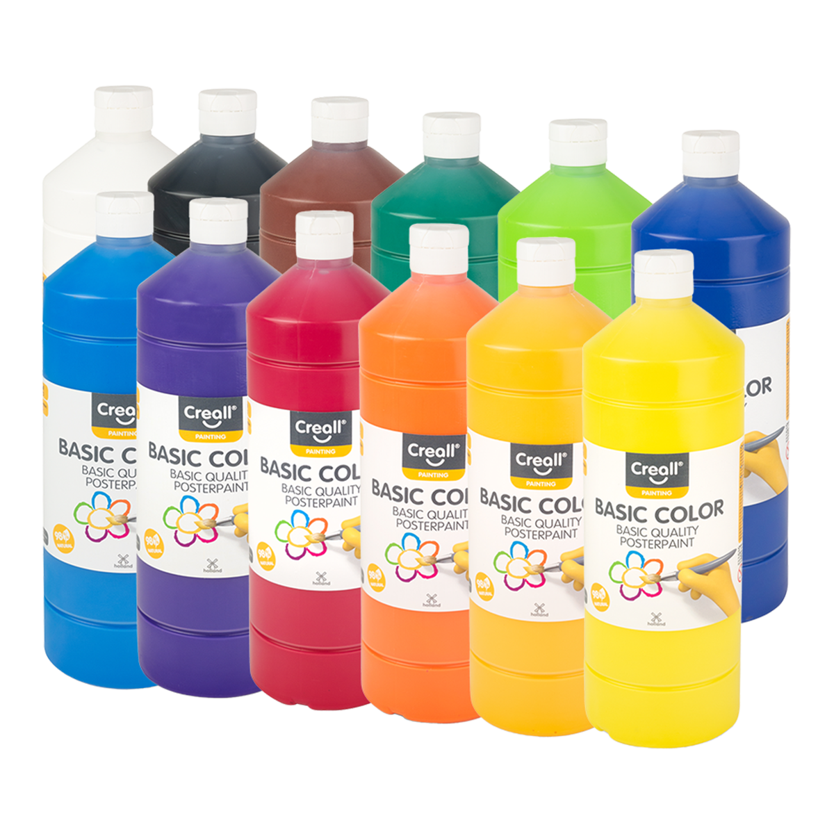 Farba plakatowa Creall, 1 000 ml, mix kolorów