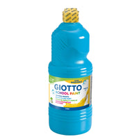 Farba plakatowa tempera GIOTTO School Paint 1000 ml – cyjanowa