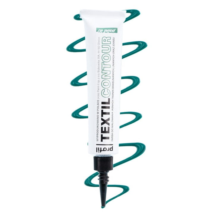 Farba Profil do jasnych tekstyliów z aplikatorem 25 ml – ciemno zielona