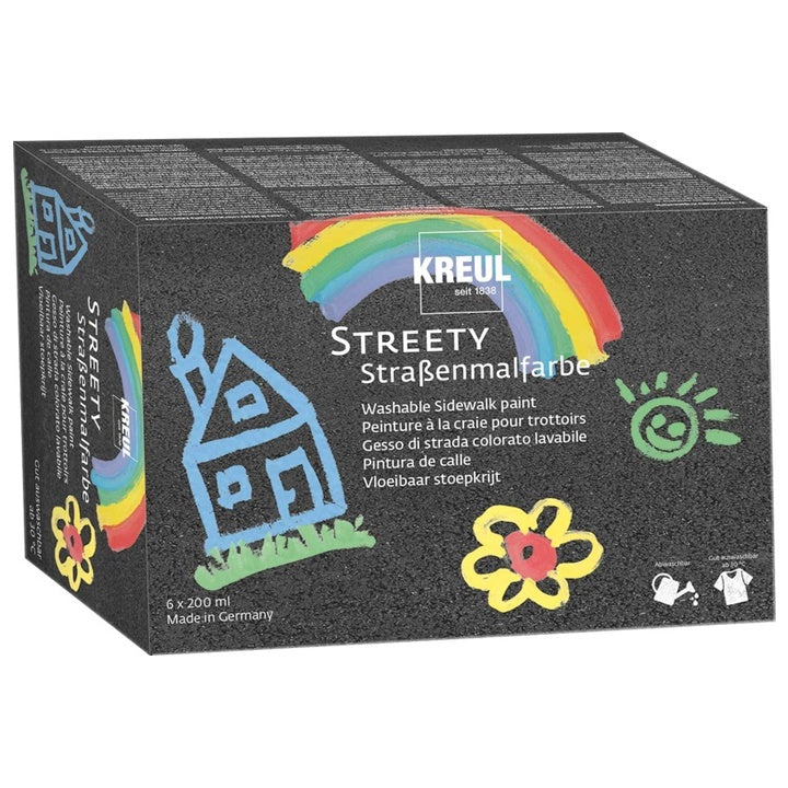 Farba uliczna STREETY  KREUL / zestaw: 6 x 200 ml | Artmie