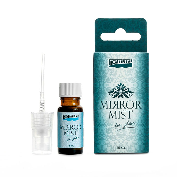 Farba w sprayu z efektem lustra do szkła MIRROR MIST PENTART / 10 ml | Artmie