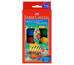 Farbki wodne Faber-Castell / 12 kolorów | artmie.pl