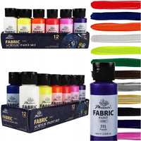 Farby akrylowe do tkanin Phoenix 12 x 59 ml