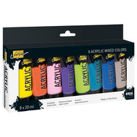 Farby akrylowe Kreul Solo Goya / zestaw mieszany 8 x 20 ml | Artmie