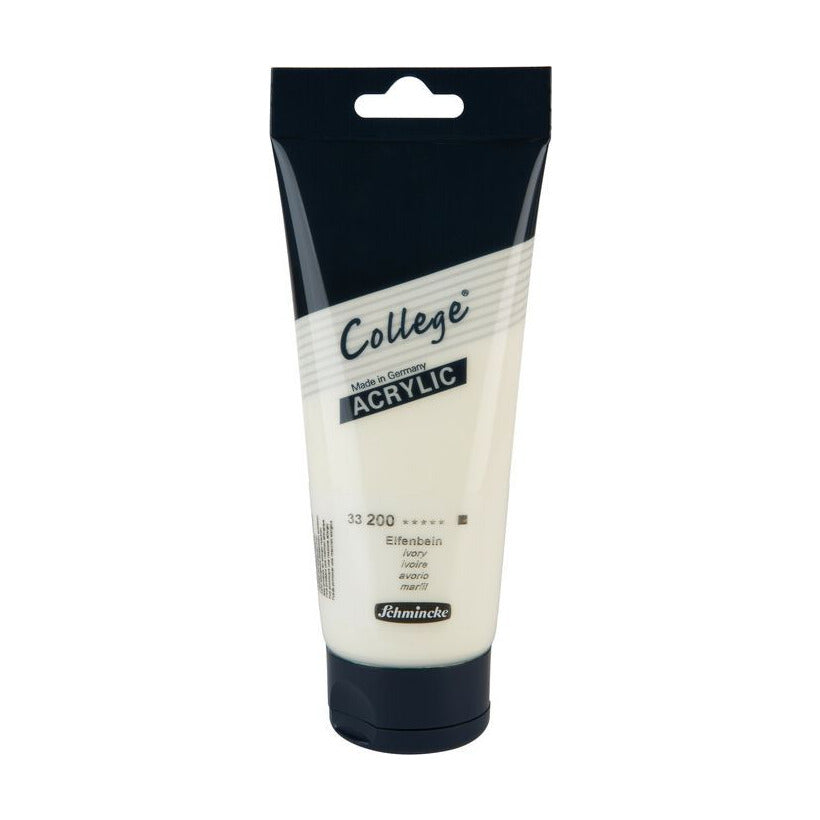 Farby akrylowe Schmincke College Acrylic 200 ml – 200 Kość słoniowa