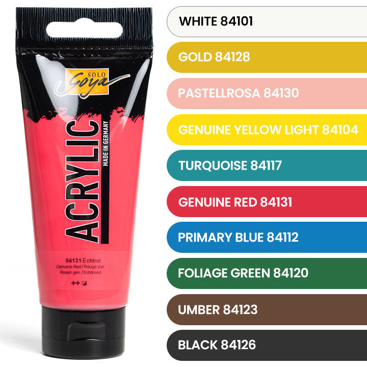 Farby akrylowe Solo Goya - ARTMIE Gold Matches | zestaw 10 x 100 ml | Artmie