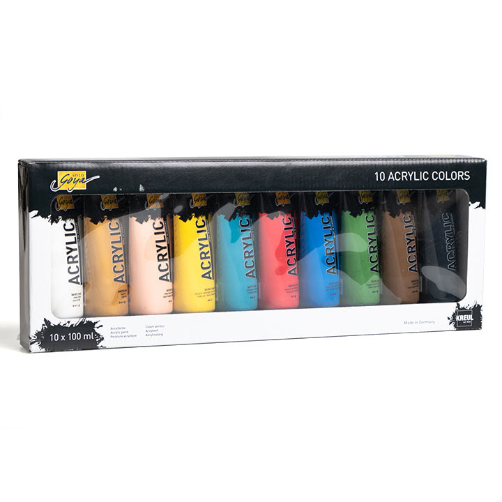 Farby akrylowe Solo Goya - ARTMIE Gold Matches | zestaw 10 x 100 ml | Artmie