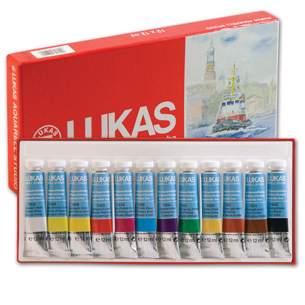 Farby akwarelowe LUKAS STUDIO 12x10ml | Artmie