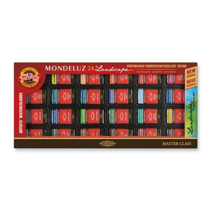 Farby akwarelowe Mondeluz Landscape / 24 szt. | Artmie