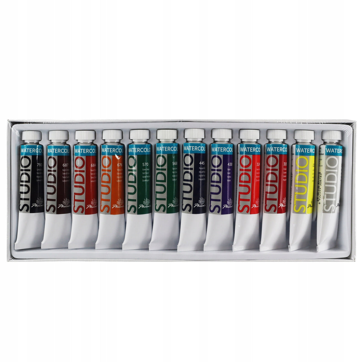 Farby akwarelowe Phoenix – zestaw 12–24 x 12 ml