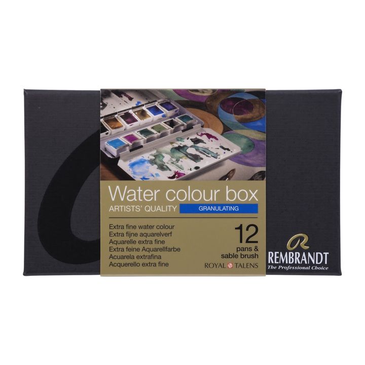 Farby akwarelowe Rembrandt Granulating box 12 farb | Artmie