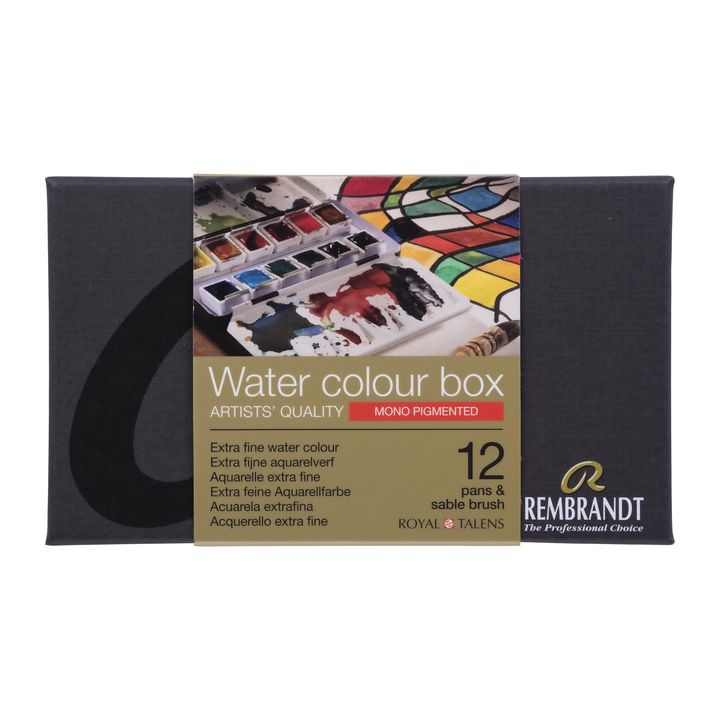 Farby akwarelowe Rembrandt Monopigmented box 12 farb | Artmie