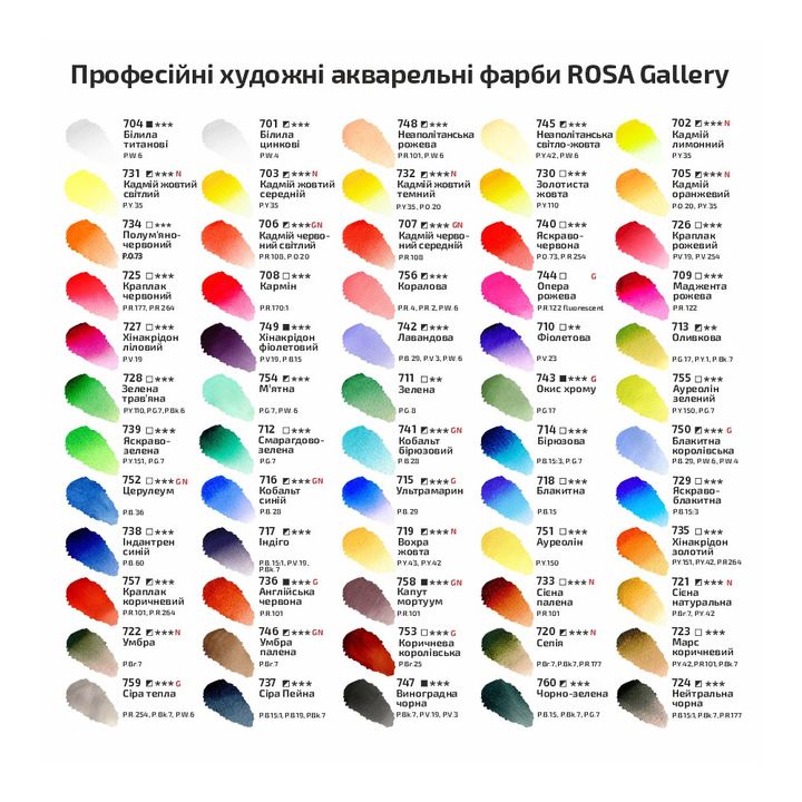 Farby akwarelowe Rosa Gallery szalka 2,5 ml | Artmie