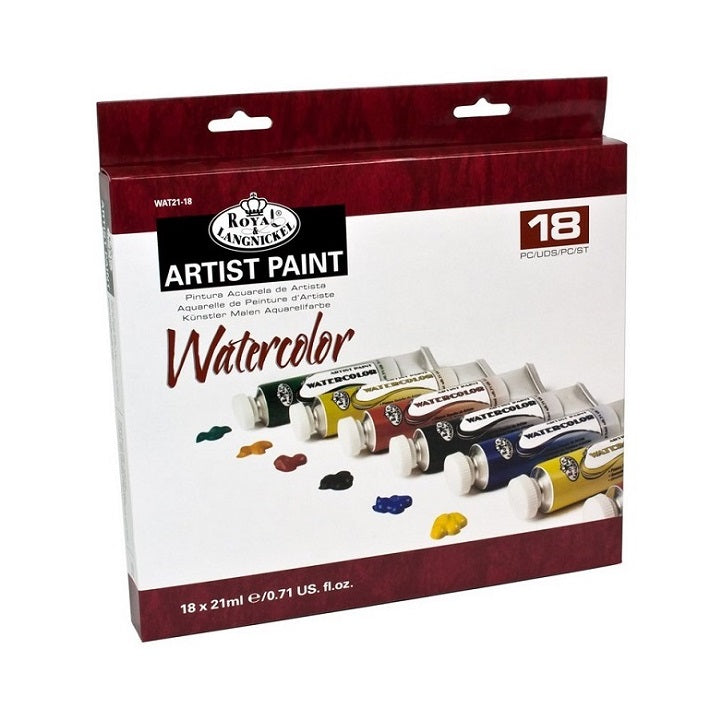 Farby akwarelowe Royal & Langnickel / 18 szt x 21 ml | Artmie