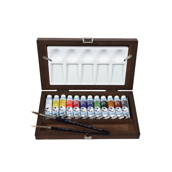 Farby akwarelowe van Gogh w drewnianej kasecie | Artmie