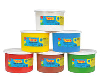Farby do malowania palcami JOVI 6 x 500 ml - zestaw 6 szt.