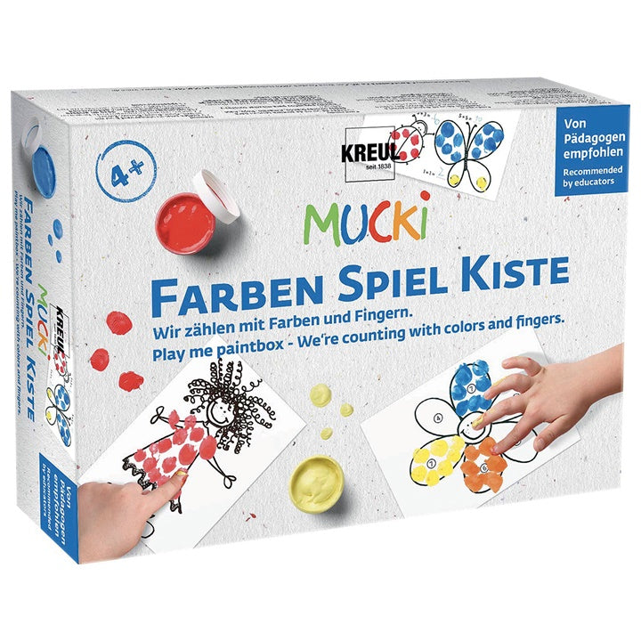Farby do malowania palcami MUCKI / 5x50ml | Artmie
