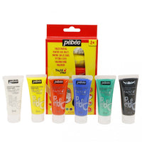 Farby do malowania palcami  Pebeo Tactilcolor 6 x 20 ml | Artmie