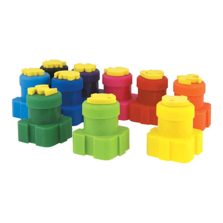Farby do malowania palcami ze stempelkami Colorino 10x10 ml | Artmie