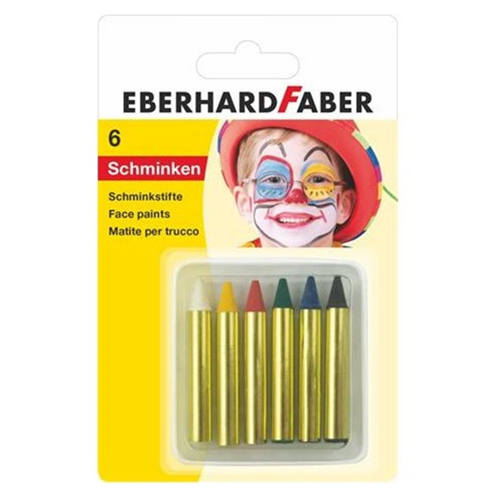Farby do malowania twarzy w kredkach  Eberhard Faber 6 szt. | Artmie