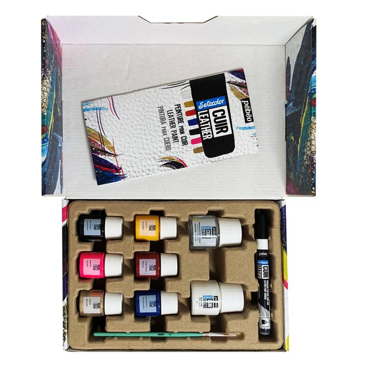 Farby do skór Pebeo Setacolor - zestaw selekcyjny 10 szt. | Artmie