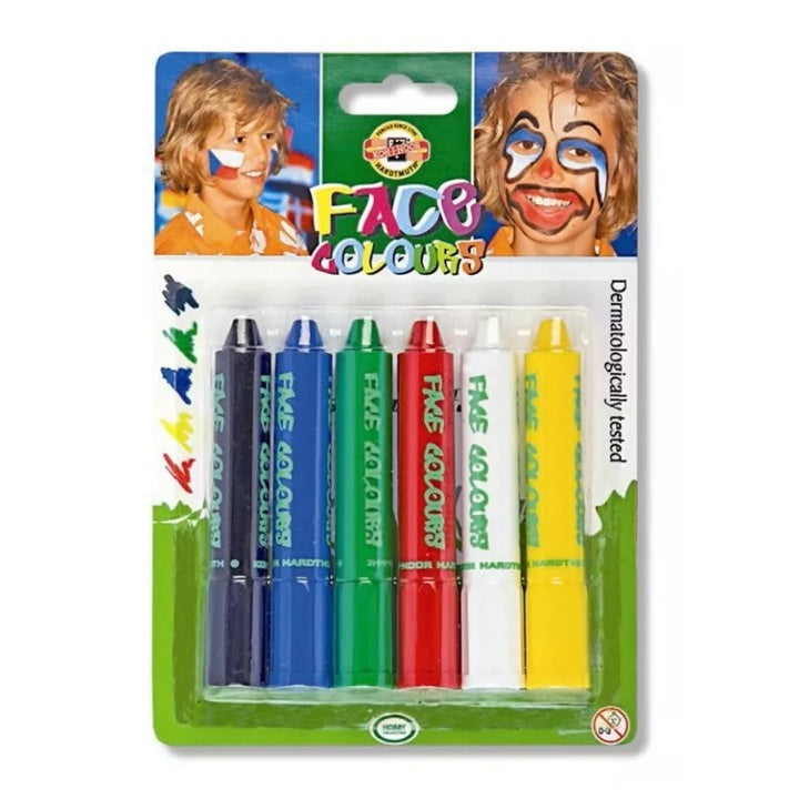 Farby do twarzy KOH-I-NOOR - zestaw 6 sztuk | Artmie