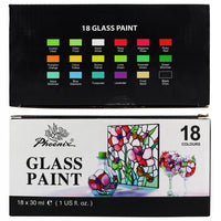 Farby na szkło Phoenix - 18 x 30 ml