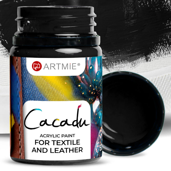 Farby do tekstyliów i skóry ARTMIE Cacadu 50 ml – 23 czarna
