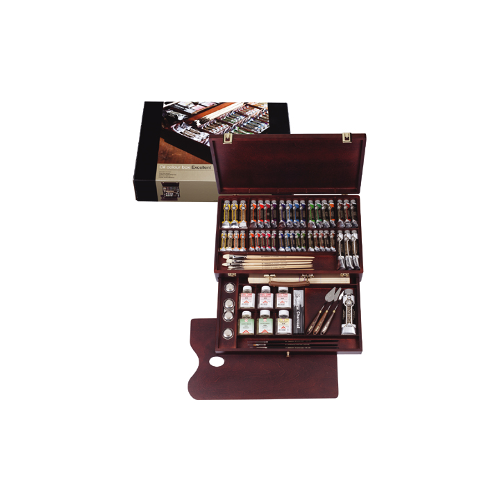 Farby olejne Rembrandt Box Excellent w drewnianej kasecie | Artmie