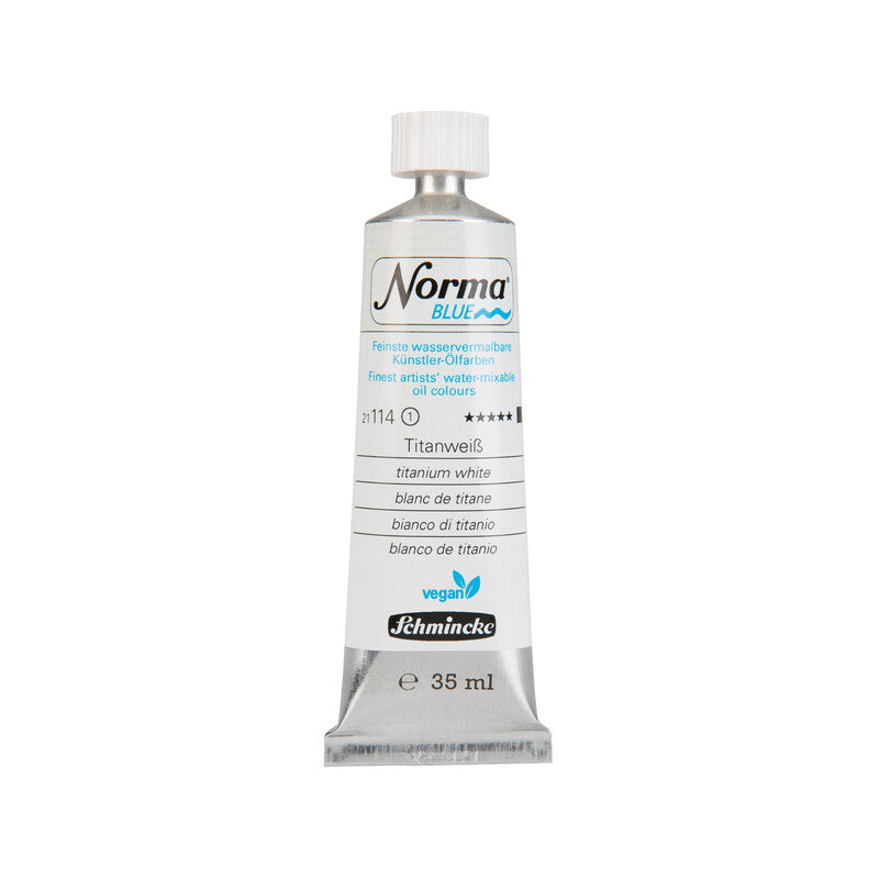 Farby olejne Schmincke Norma Blue 35 ml – 114 Biel tytanowa