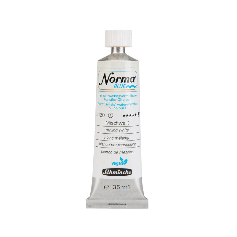 Farby olejne Schmincke Norma Blue 35 ml – 120 Biel do mieszania