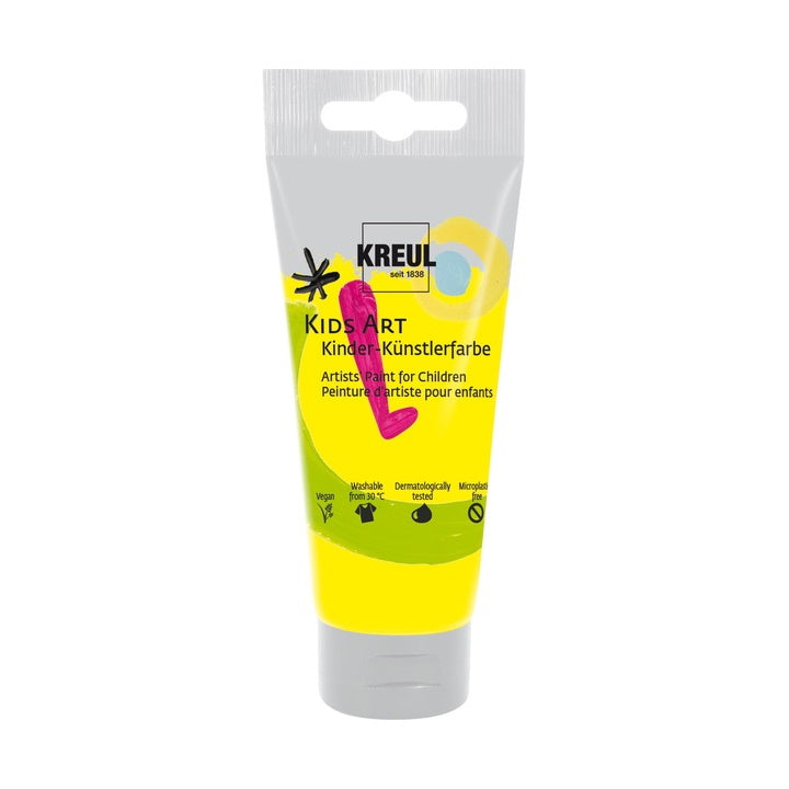 Farby dla dzieci KREUL 75 ml – podstawowa żółta