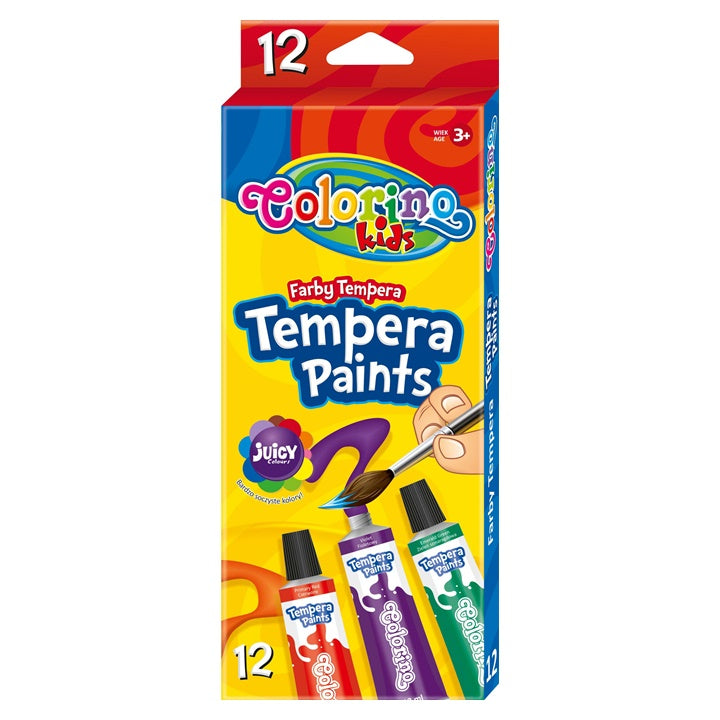 Farby temperowe Colorino 12 x 12 ml | Artmie