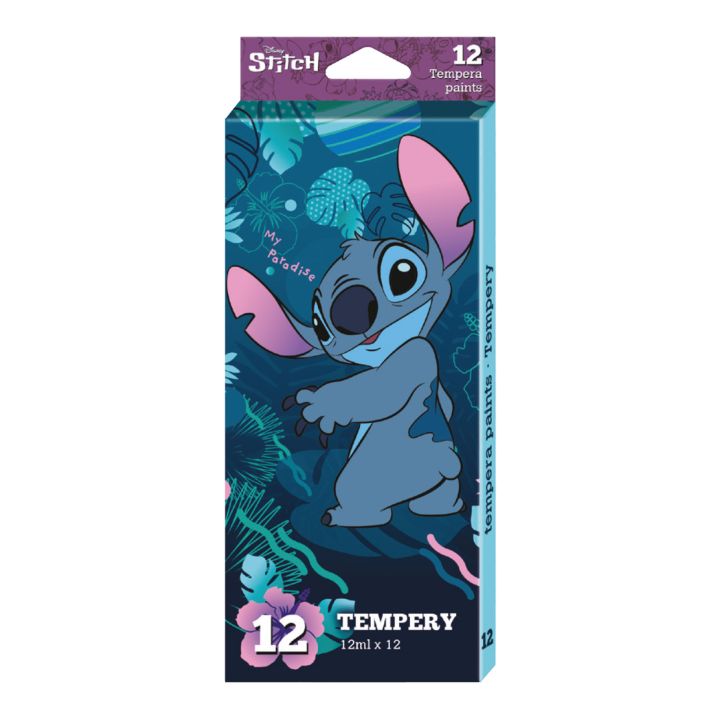 Farby temperowe Disney Stitch 12x12 ml | Artmie