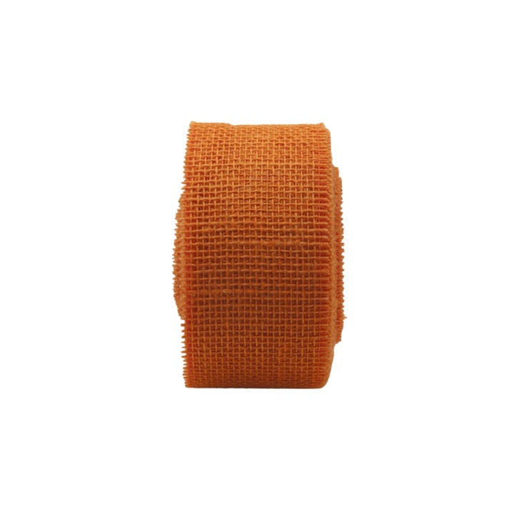 Kolorowa wstążka jutowa 7cm x 10 m – ochrowa