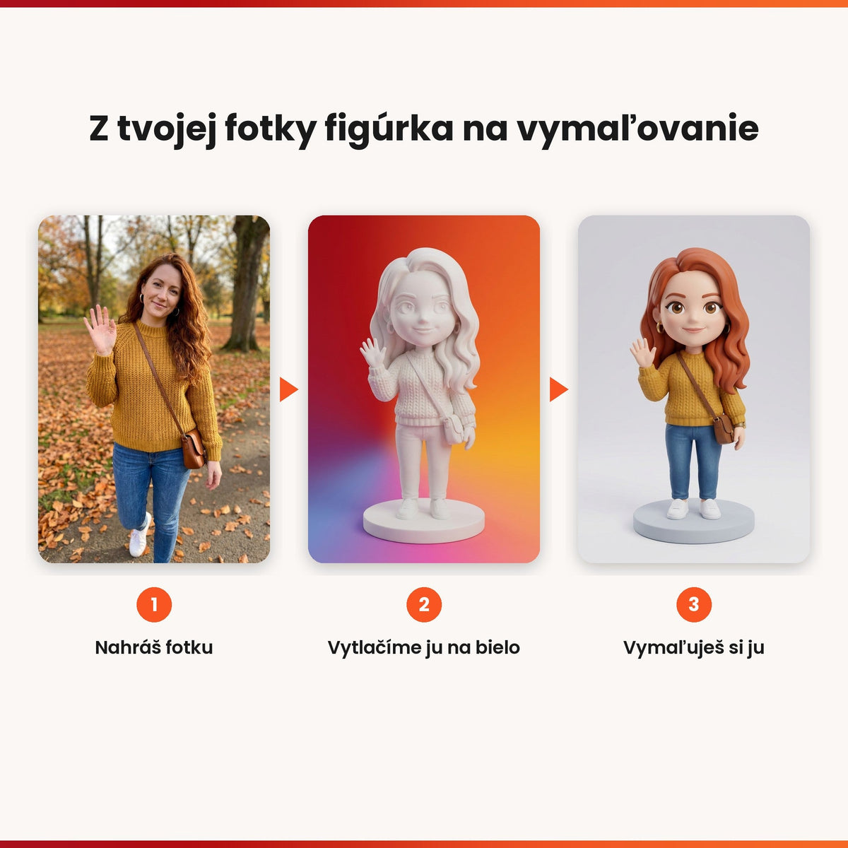 Figurka chibi ze zdjęcia do malowania