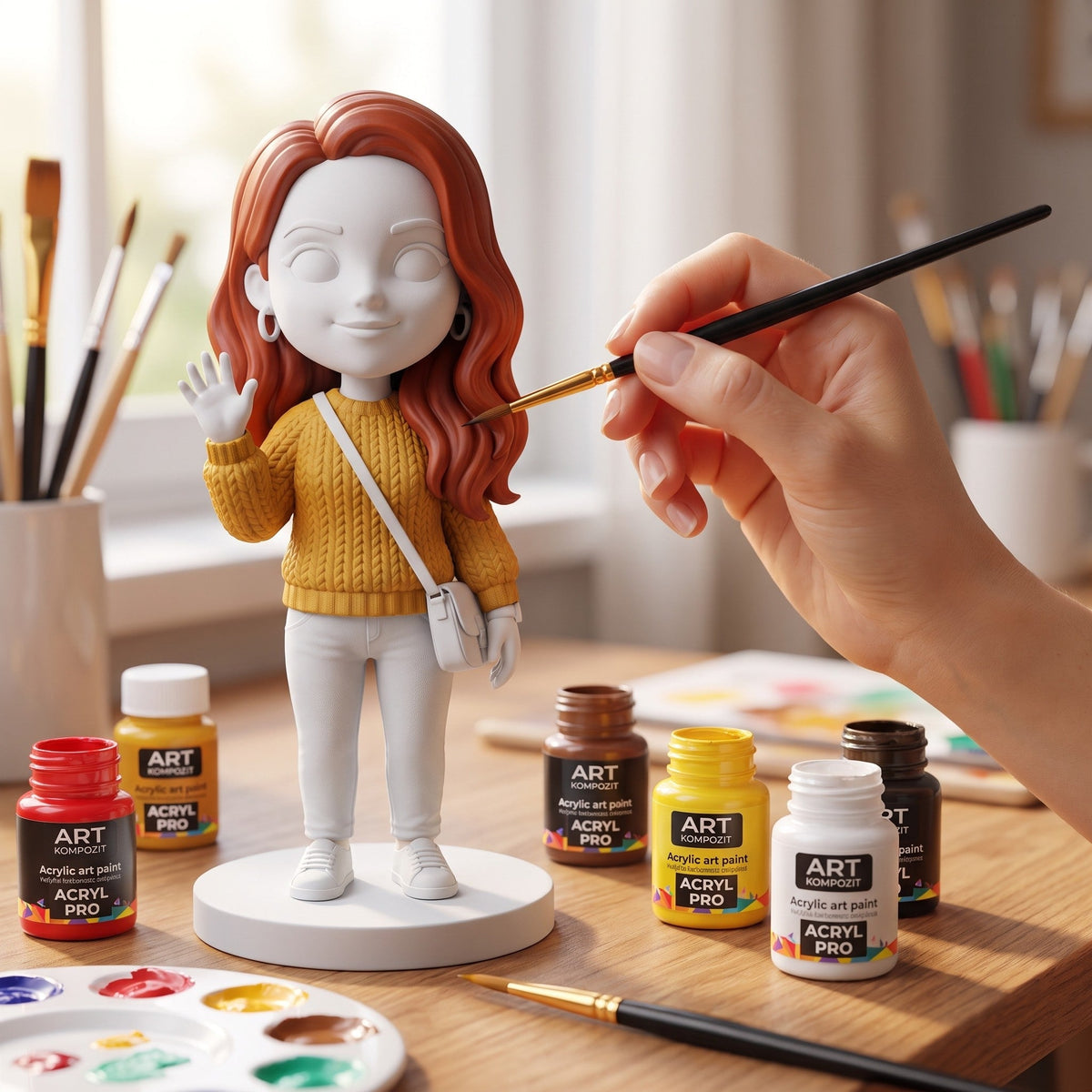 Figurka chibi ze zdjęcia do malowania