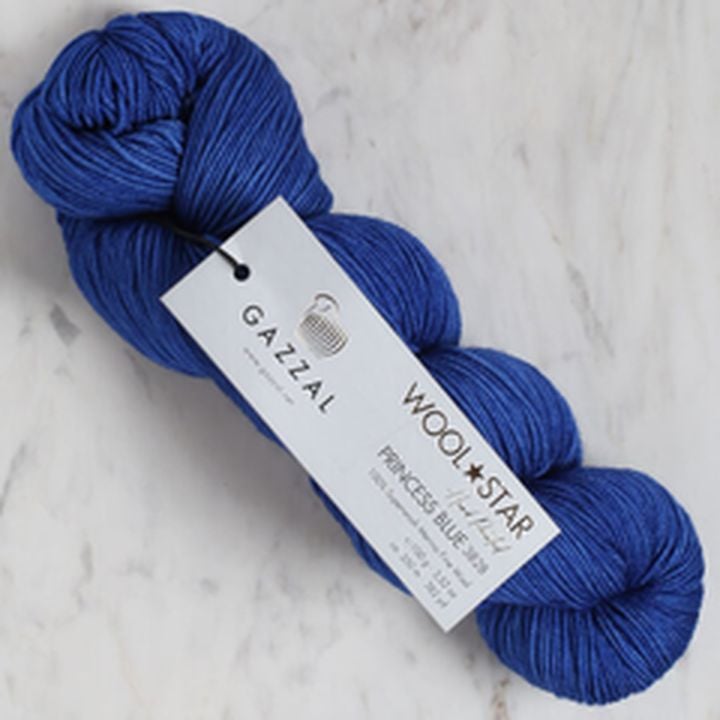 Włóczka merino Gazzal Wool Star 100 g – czarna