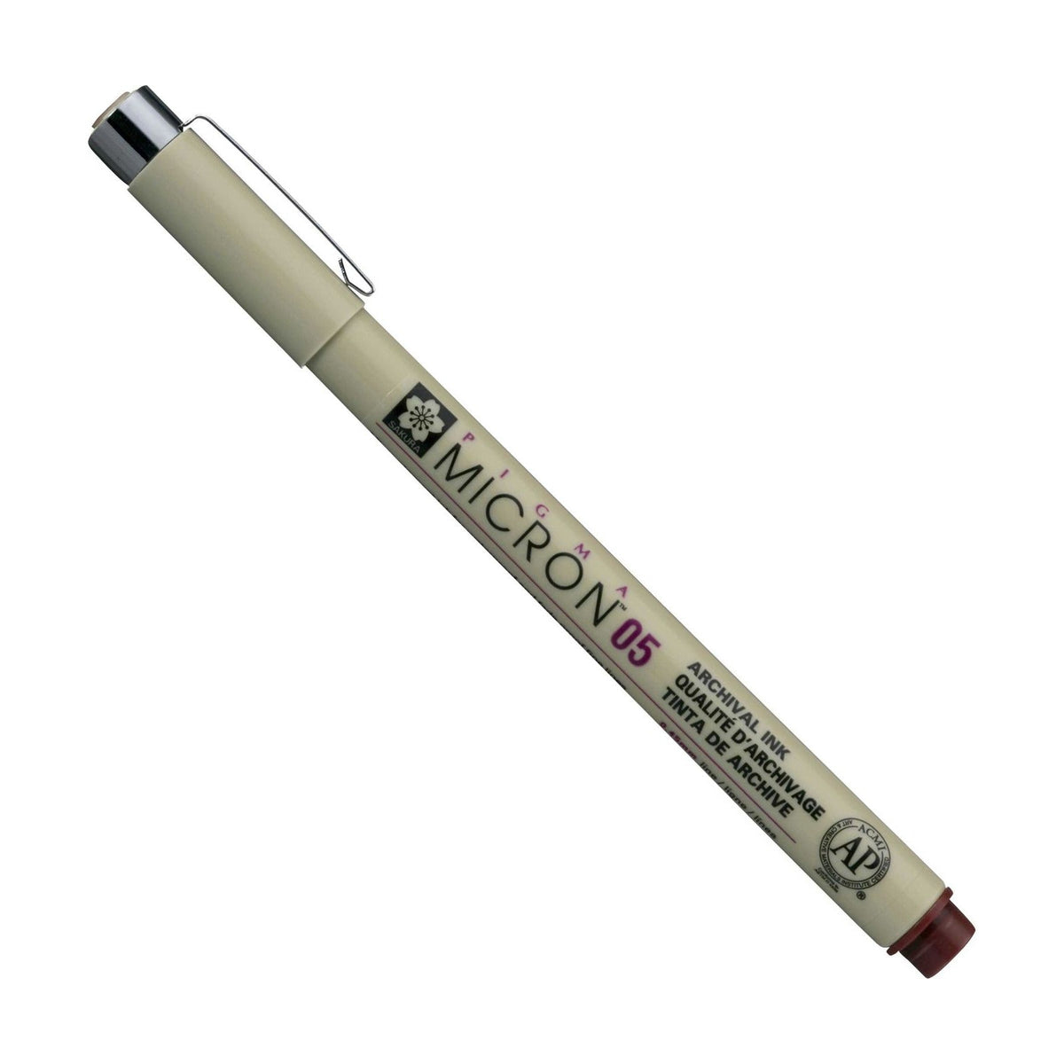 Fineliner SAKURA Pigma Micron bordowy 0,45–0,50 mm