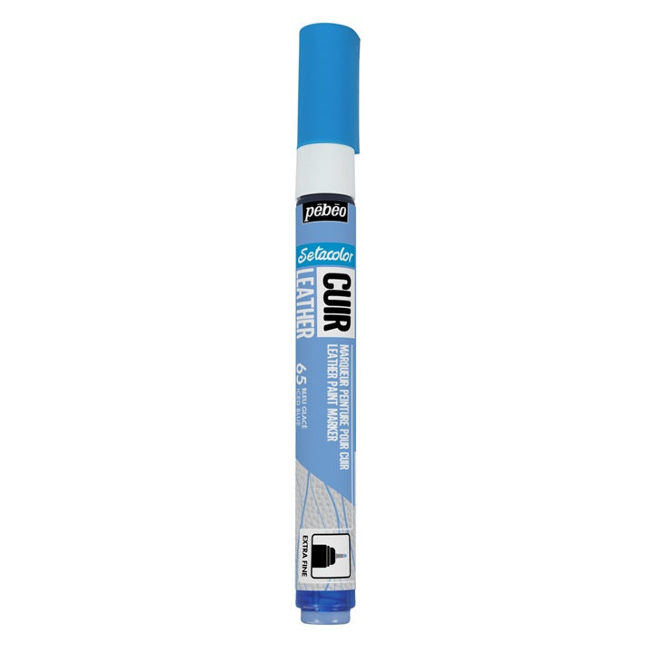 Marker do skóry Pebeo Setacolor extra fine – lodowa niebieska