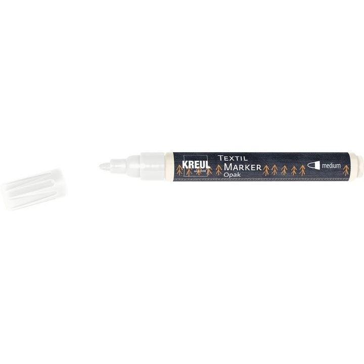 Pisaki do tekstyliów Kreul Opak medium – biel
