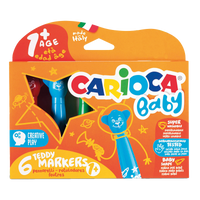 Flamastry Carioca Baby z okrągłą końcówką, mix kolorów