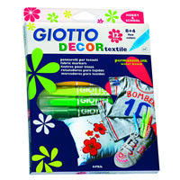 Flamastry do takanin GIOTTO Decor textile / 12 szt | Artmie