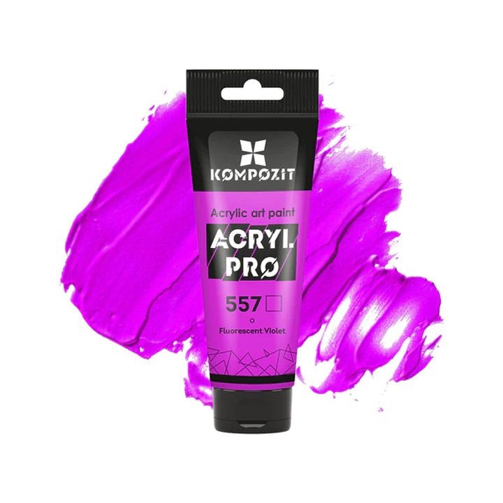 Fluorescencyjna farba akrylowa ACRYL PRO ART Kompozit 75 ml | różne odcienie | Artmie