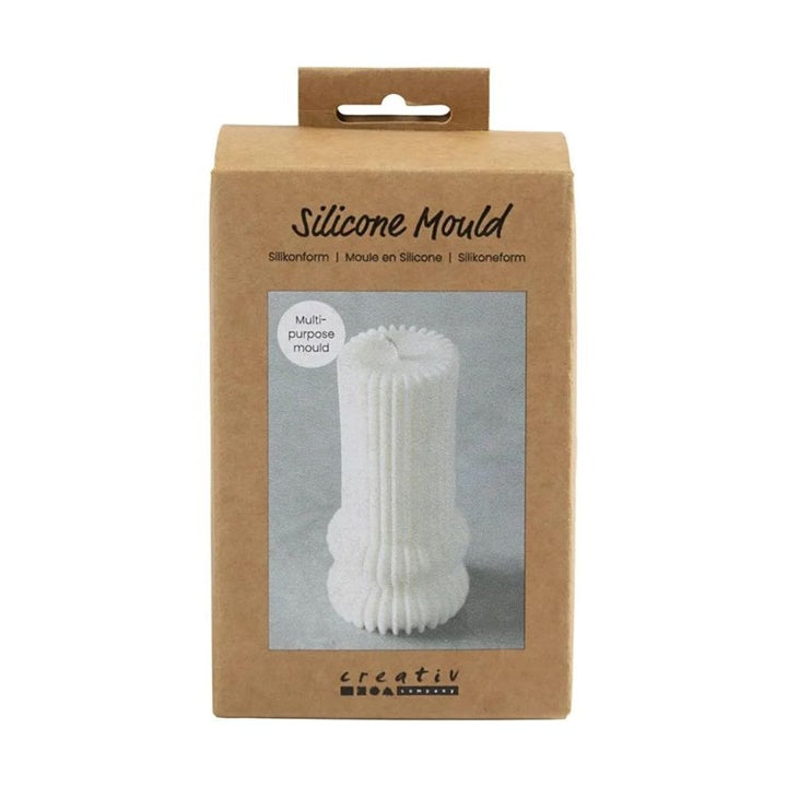 Forma silikonowa - żebrowany cylinder z łukami | Artmie